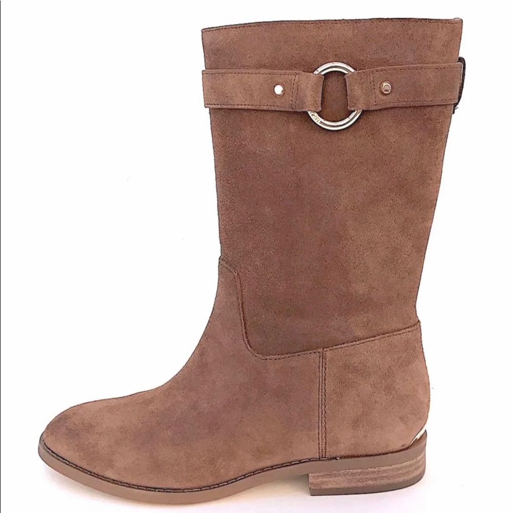 Michael Kira Rhea Mid Calf Boots Coffee Brown is 8